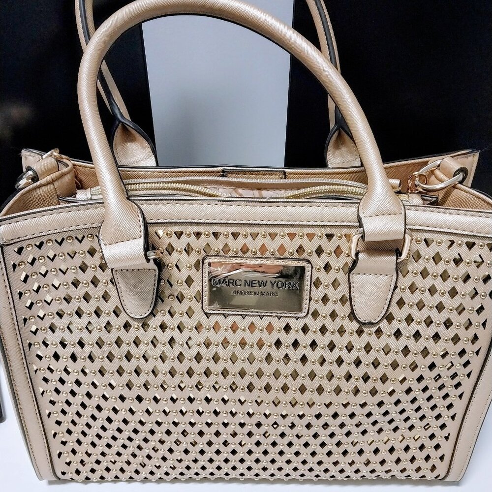 Marc New York, Andrew Marc Large Faux Leather  Hand Bag Purse Tote